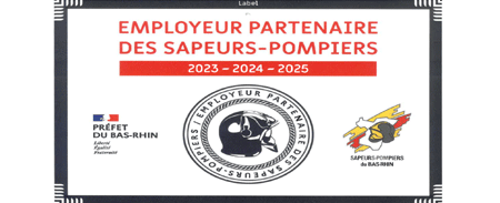 Ernolsheim est "Employeur partenaire des Sapeurs Pompiers"